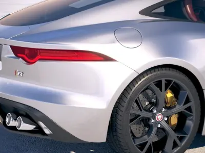 Jaguar F-Type R Coupe 2018 3D model