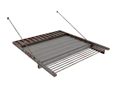 Motorized Pergola 1 worn 1 3D model