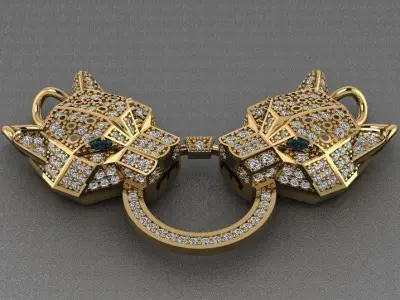 Golden Leopards  3D print model