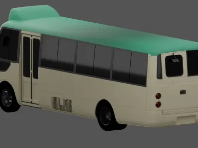 Mitsubishi Fuso Rosa Hong Kong Bus Low Roof 3D model