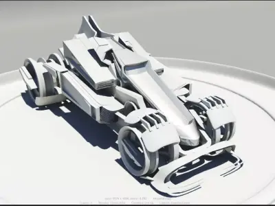 Futurre sport Vehicle 3D model