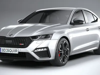 Skoda Octavia Sedan RS 2020 3D model