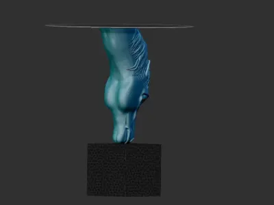 table decoration horse head 3D print model