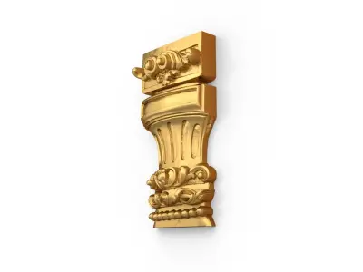 Classic carved decor ornament 478 3D print model