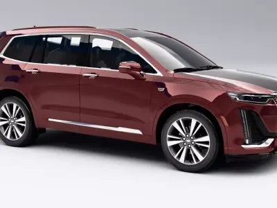 Cadillac XT6 Luxury 2023 Low-poly 3D model