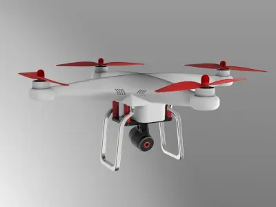 Unmanned aerial vehicle 3D print model