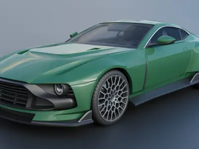 Aston Martin Valour 2024 3D print model