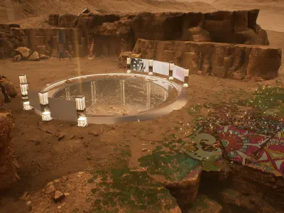 Cosmic Circle Showcase Place 3D model