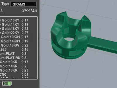 5pt Gem Or Diamond Tennis Bracelet 3D print model