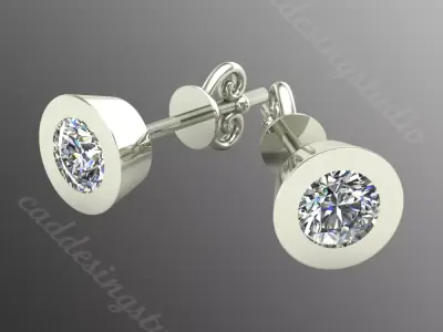 Earrings bi 10 3D print model