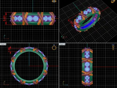 tiffany ring 3D print model shop