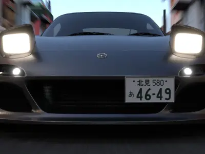 Mazda RX-7 Low-poly 3D model