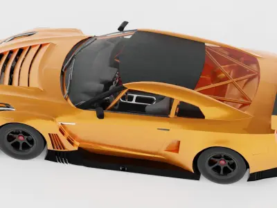 Japanese racing car 3D model