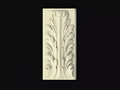 carved pilaster 3D model shop