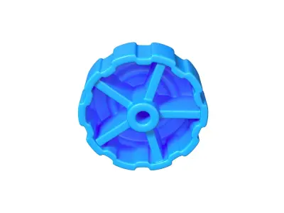 Toy Truck Wheel  3D model 3D model