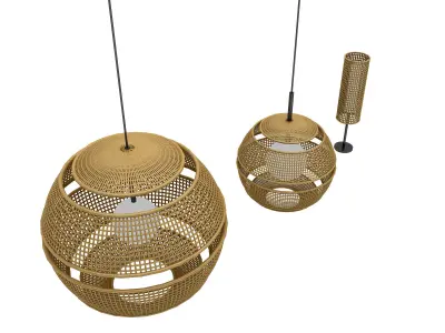 bohemian lighting 01 model Low-poly 3D model