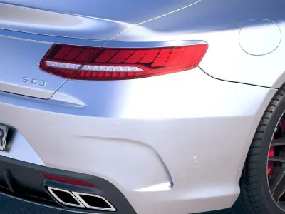 Mercedes S63 AMG coupe 2018 3D model