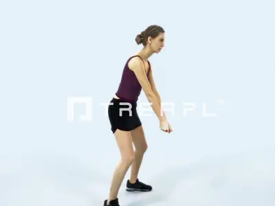 Aspiration 15I Digging Volleyball Sports Woman Low-poly 3D model