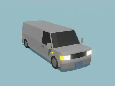 Low Poly Vehicle Pack Low-poly 3D model
