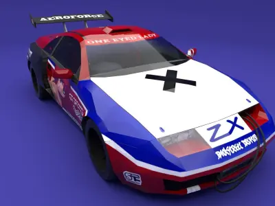 Drift Machine Low-poly 3D model