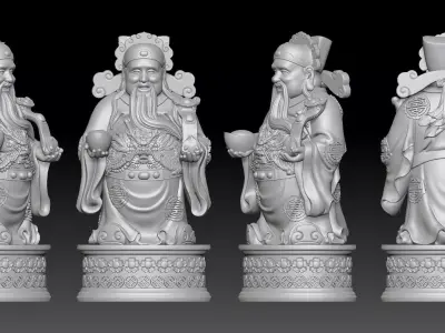 god of Wealth  3D print model