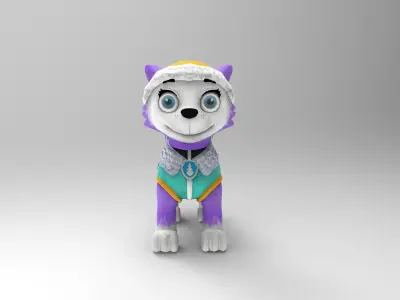 Everest Paw Patrol Low-poly 3D model