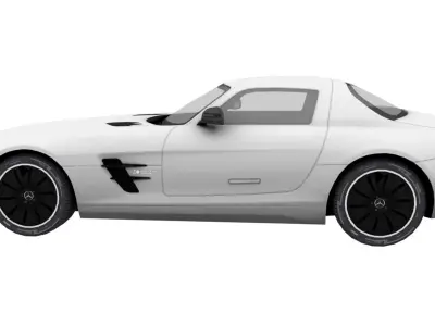 mercedes amg ecell Low-poly 3D model