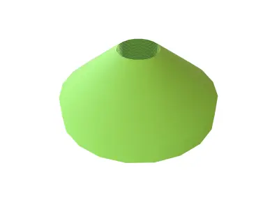 Pile of Soccer Cones v1 002 Low-poly 3D model