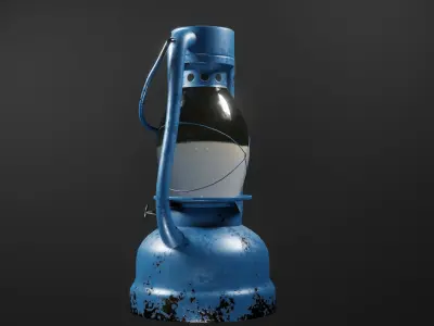 Old Gas Lamp Free low-poly 3D model
