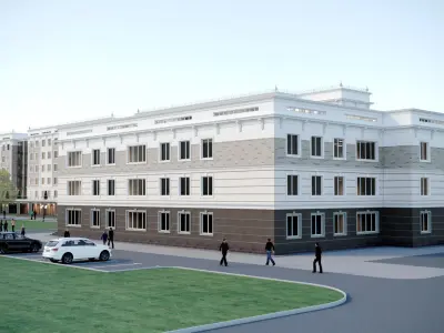 Residential complex 3D model