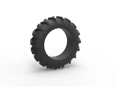 Tractor tire 33 Scale 1 to 25 3D print model
