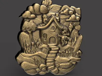mario wall decor 3D print model