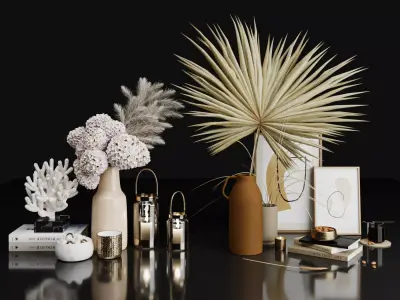 Modern Minimalist Decorative Set 3D model