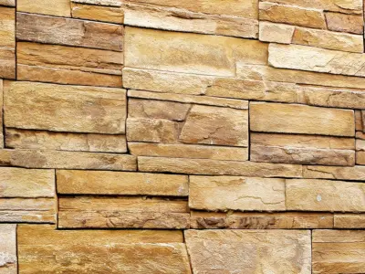 Stone wall slate 3D model