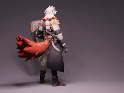 Anime Character - Hung 3D model