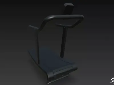 AirRunner Treadmill Low-poly 3D model