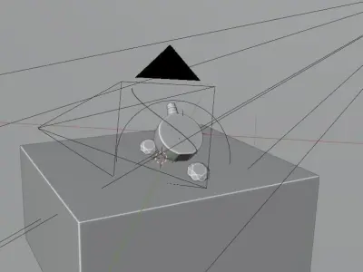 Luxury Perfume bottle render Blender scene 3D model