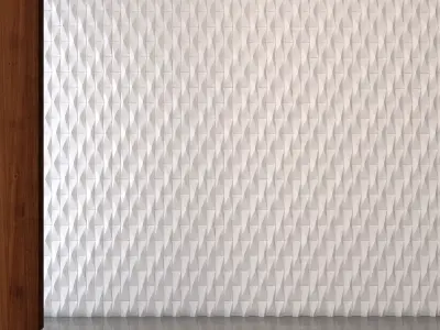 3d wall Plaster Low-poly 3D model