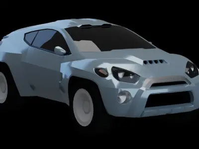 2001 Toyota RSC Concept  Low-poly 3D model