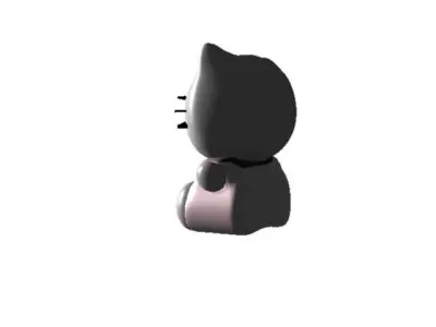 Hello Kitty Basic No Hair Band AAA Low-poly 3D model