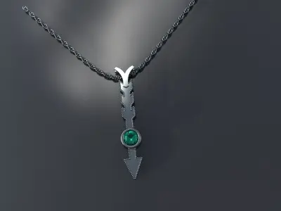 Ladies Round Bezel Pendant Gold Sterling Platinum Luxury 3D print model