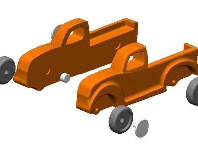 Truck toy S2 3D print model
