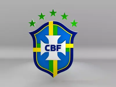 Brazil National Soccer Team Logo 3D model