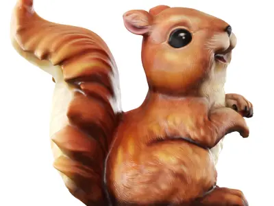 Squirrel figurine 3D model