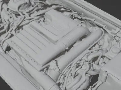 Audi TFSI engine Free 3D model