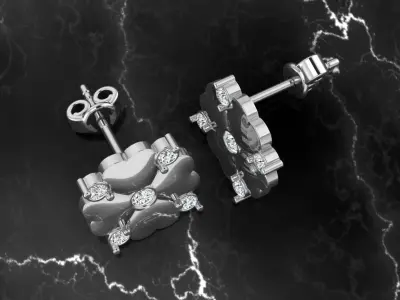 Jewelry Earring 3D print model