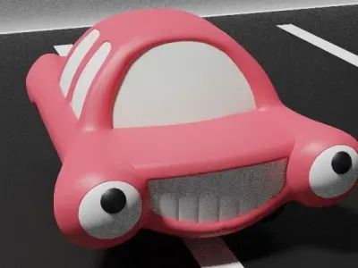 Cartoon Car 3D model