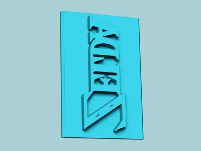 Stamp 104 - Zelda Old Logo  - Fondant Decoration Maker Toy 3D print model