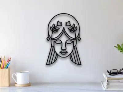 Woman Wall Art 3D print model