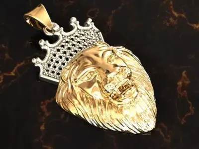 pendant Lion king 3D print model